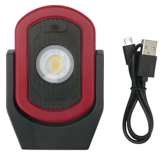 WorkStar Cyclops USB Rechargeable LED Work Light in Red