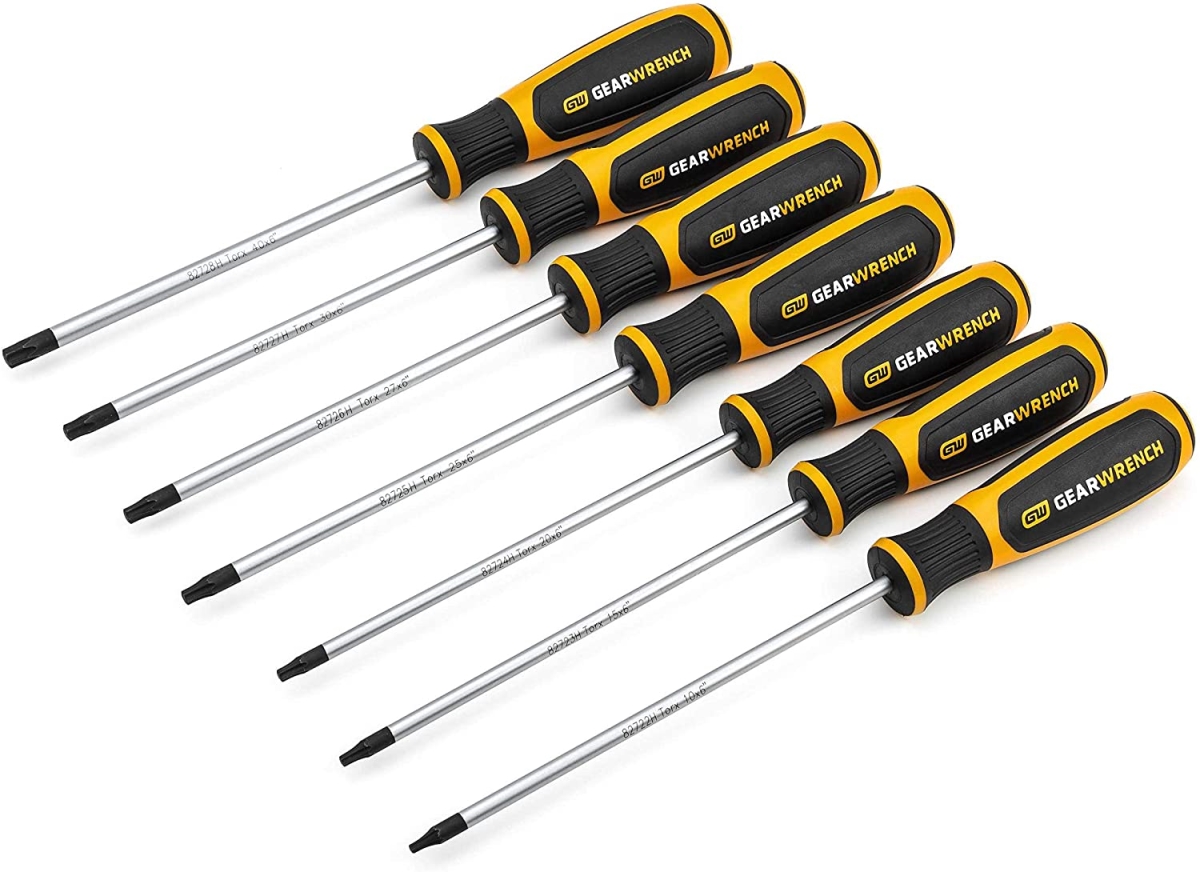Picture of Apex Tool Group GWR80071H Torx Dual Material Screwdriver Set&#44; Black Oxide - 7 Piece