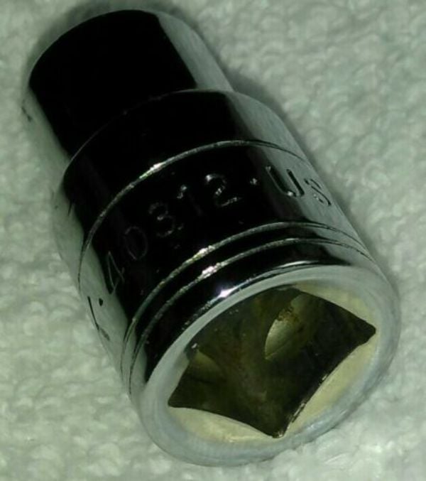 0.5 in. Drive Flex 12 Point Socket, Chrome - 0.687 in.