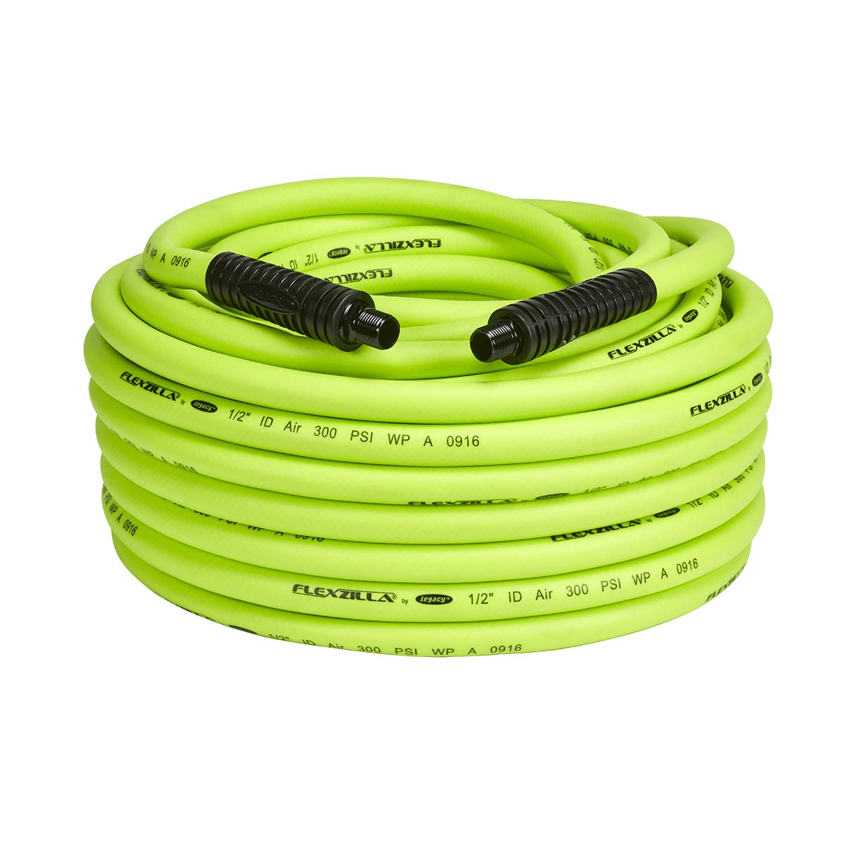 Picture of Legacy LMHFZ14100YW2 0.5 in. x 100 ft. Air Hose with 0.5 in. MNPT Fittings&#44; Zilla Green