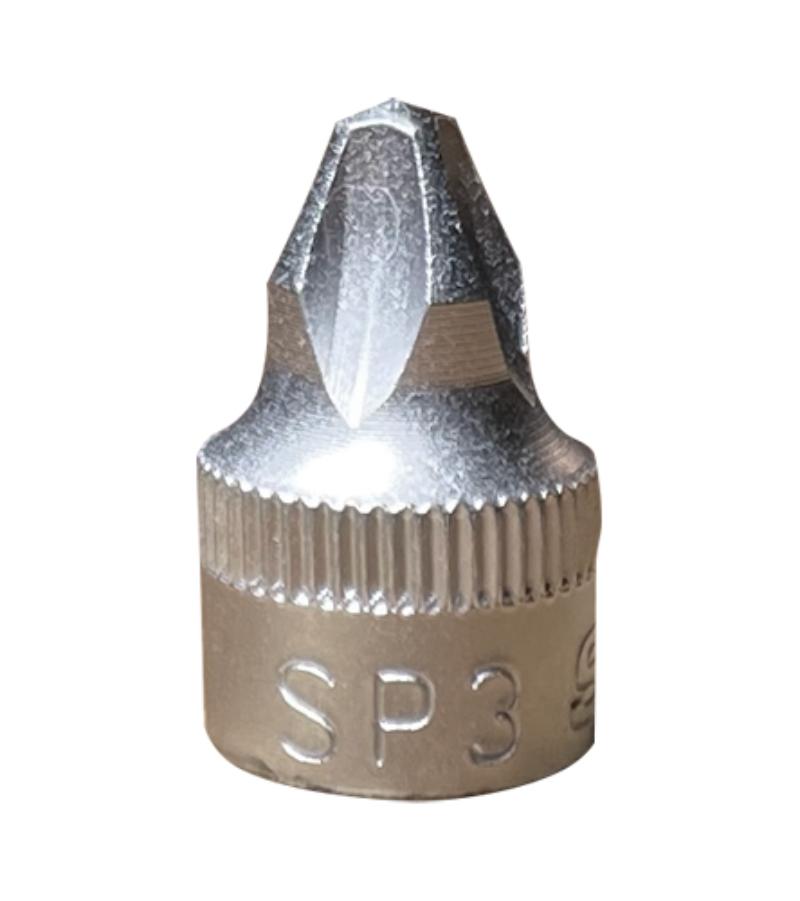 VISP3 Stubby Philips Driver P3 Tip - 0.25 in. Square Driver