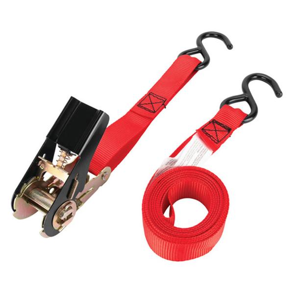 PTW1824 1 in. x 15 ft. Ratcheting Tie Dow Straps, Pack of 2
