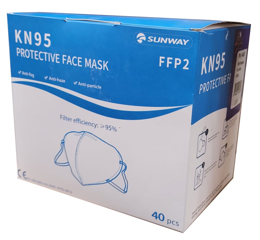 Shark Industries SI14430 KN95 Masks, 40 Per Box