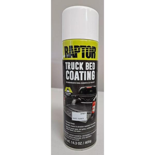Picture of U-Pol US UP4877 14.3 oz Raptor White Truck Bed Coating - Textured