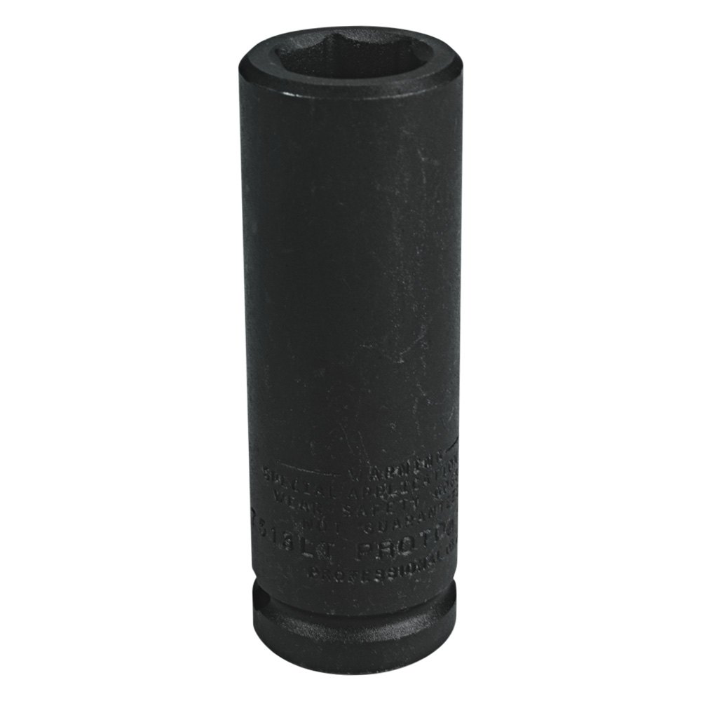 Stanley Proto Tools POJ07512LT 0.75 in. Deep Thin Wall Impact Socket - Black Oxide