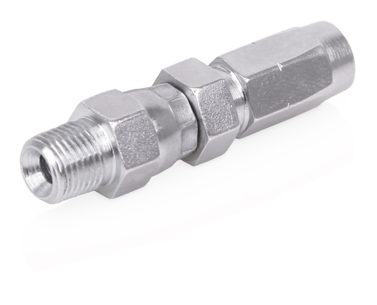 GRA128562 Field-Installable Swivel Hose End Fitting - 0.125 in. ID Hose, 0.125 in. NPT Male