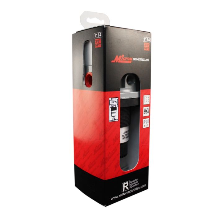 Picture of Milton MI1114 0.375 in. NPT 80 SCFM Max HD Air Pressure Regulator