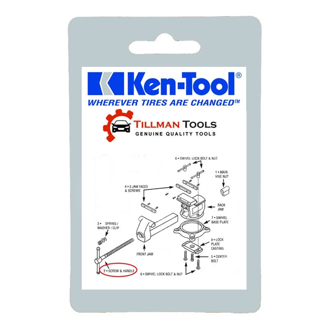 Ken-Tool Division KT14802U Screw & Handle Assembly for KT4650 & KT4800 Vises