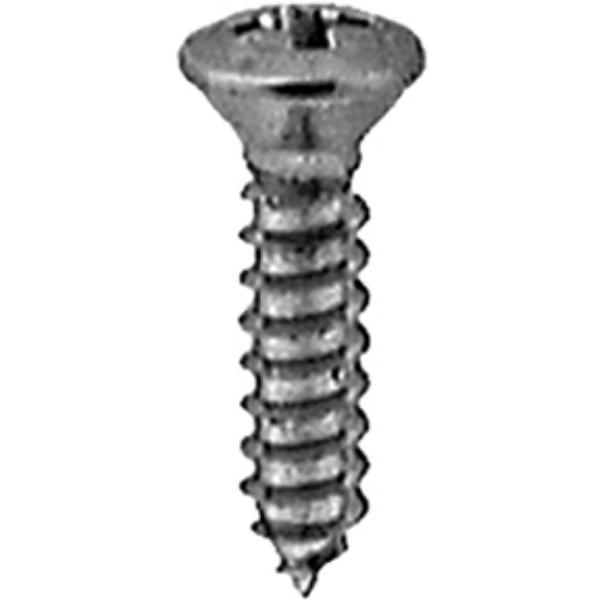 Picture of Au-Ve-Co AV2710 8 x 0.75 in. Phillips Oval Head Tap Screw - Chrome - Pack of 100