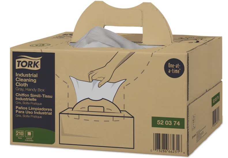 TW520374 Industrial Cleaning Cloth, Gray - 210 per Case