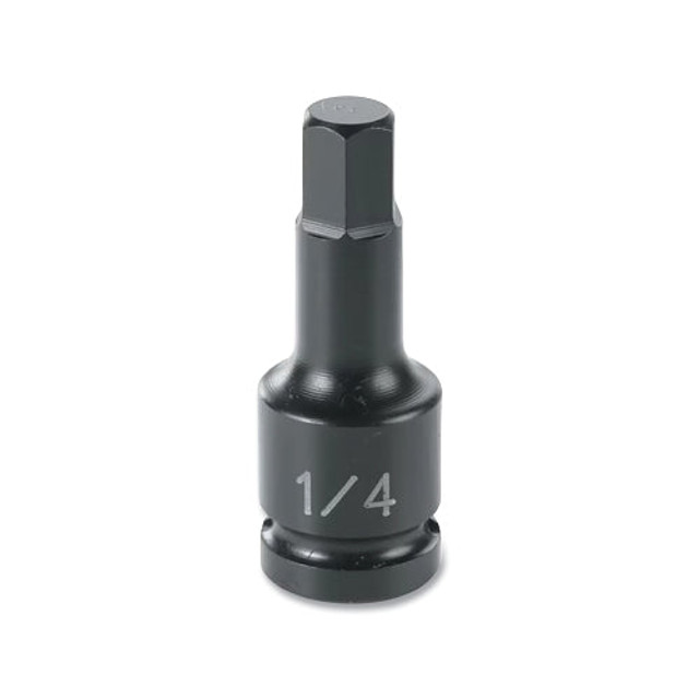 Grey Pneumatic Impact Driver, 1/4" Drive, 4" Length, Hex (99104M)