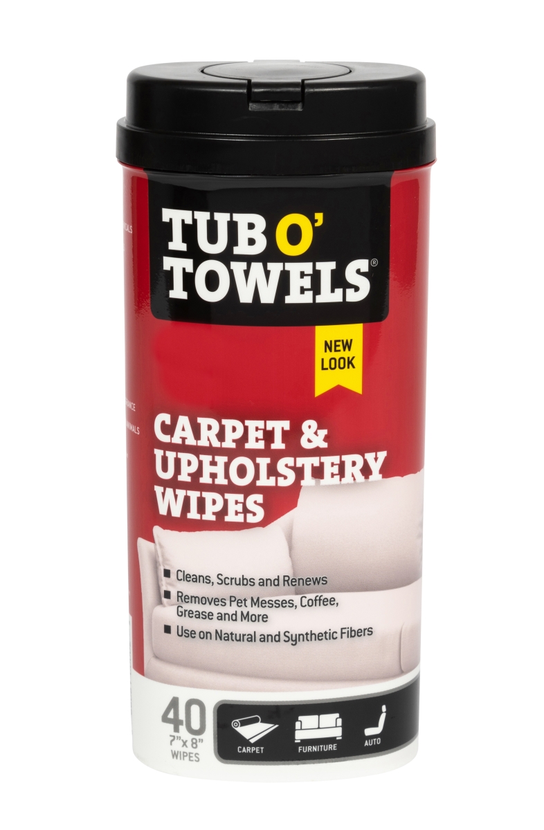 FPRTW40CP Tub O Towels Carpet Wipes Canister - 40 Count