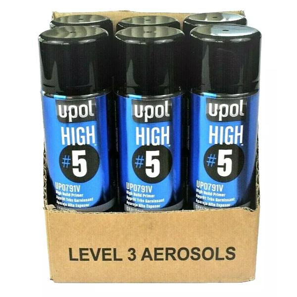 Picture of U-Pol US UP0791V Gray No. 5 High Build Aerosol Primers
