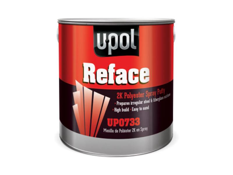 UP0719 1 Liter Tin 2K Polyester Reface Spray Putty