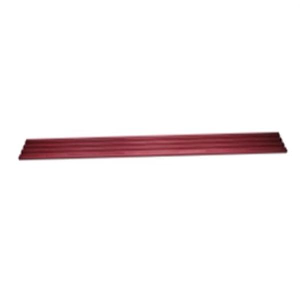 VIMRD12R 12 in. Double-Wide Magnetic Tool Rail with 4 Rows & 3 in. T-Slot - No Studs, Red