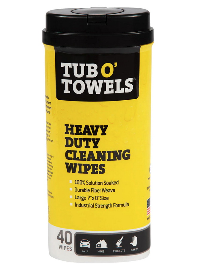 FPRTW40 Tub O Towels Cleaning Wipes Canister - 40 Count