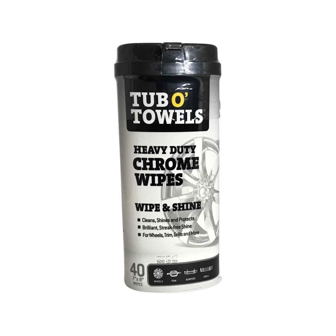 FPRTW40CHR Tub O Towels Heavy Duty Chrome Wipes - 40 Count