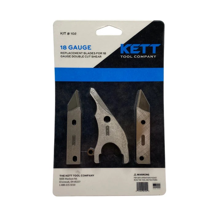 Picture of Kett Tool KCKIT102 Replacement Blades for 18 Gauge Double Cut Shears