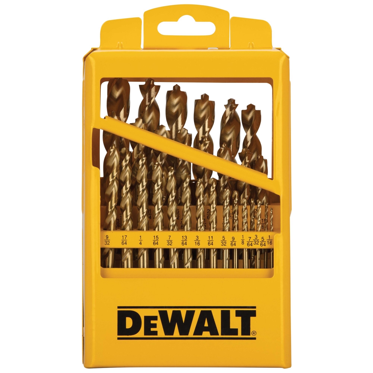DW1369 Titanium Pilot-Point Drill Bit Set, Pack of 29