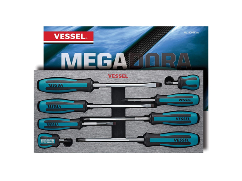 VES9008EVA Megadora ScrewDrive Set, Pack of 8