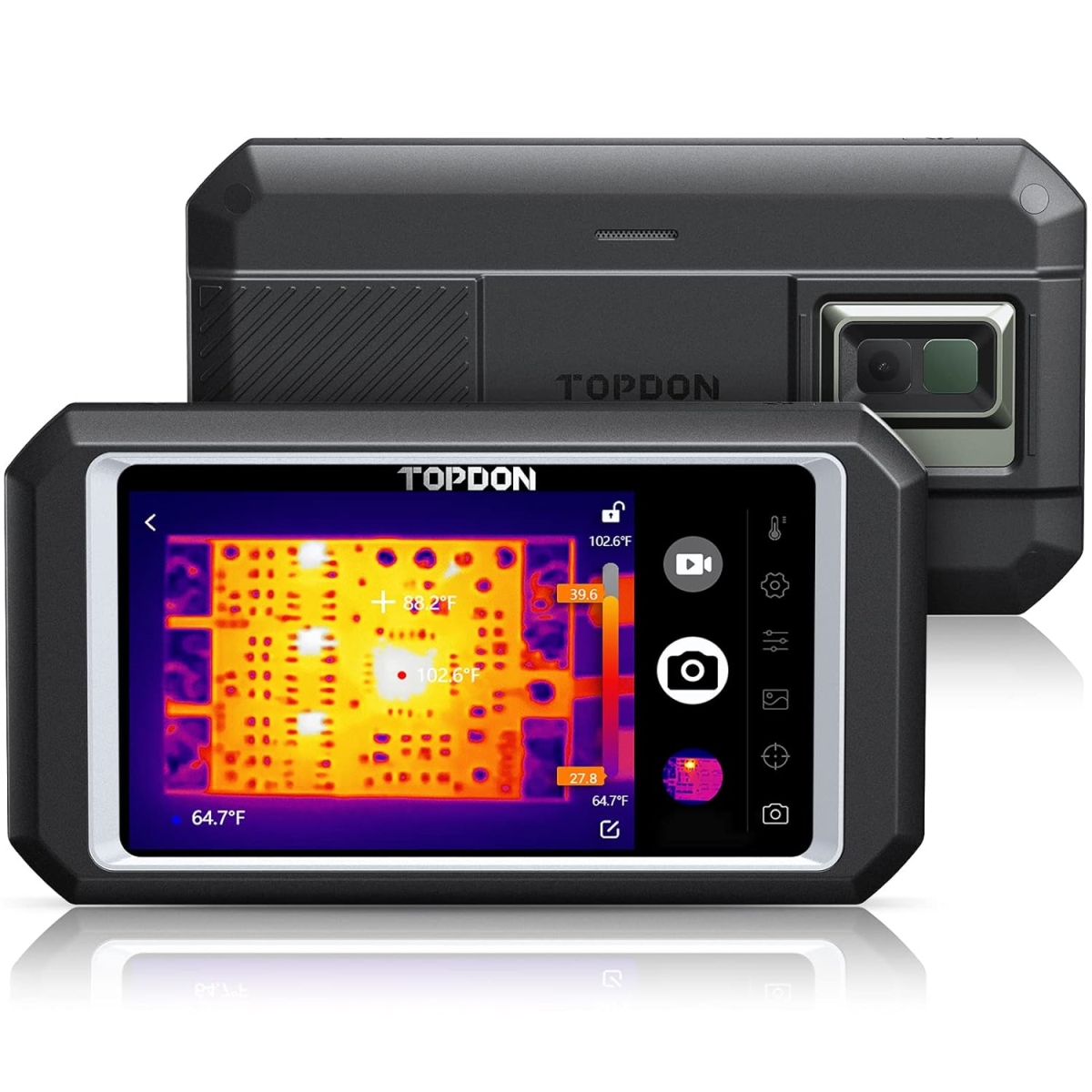 Picture of Topdon TOPTC003 5 in. 256 x 192 IR Resolution Touch Screen Thermal Imaging Camera with Secondary Analysis