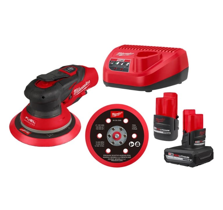 Picture of Milwaukee ML2585-22CX 6 x 0.18 in. M12 Fuel Random Orbital Sander Kit