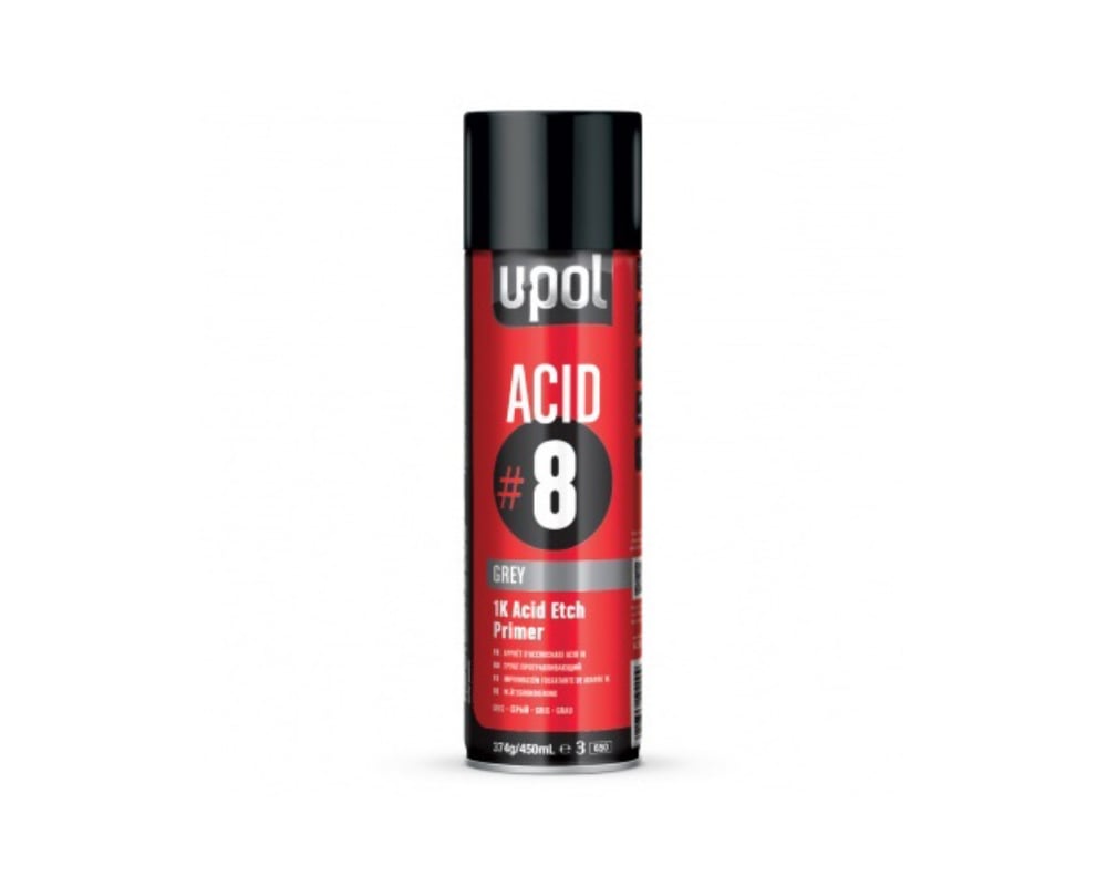 UP0741V No.8 Acid Etch Primer Aerosol, Gray