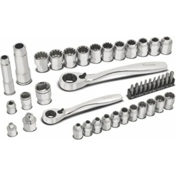 TL17441 Exo Drive Pass-Through Ratchet & Socket Set, 41 Piece