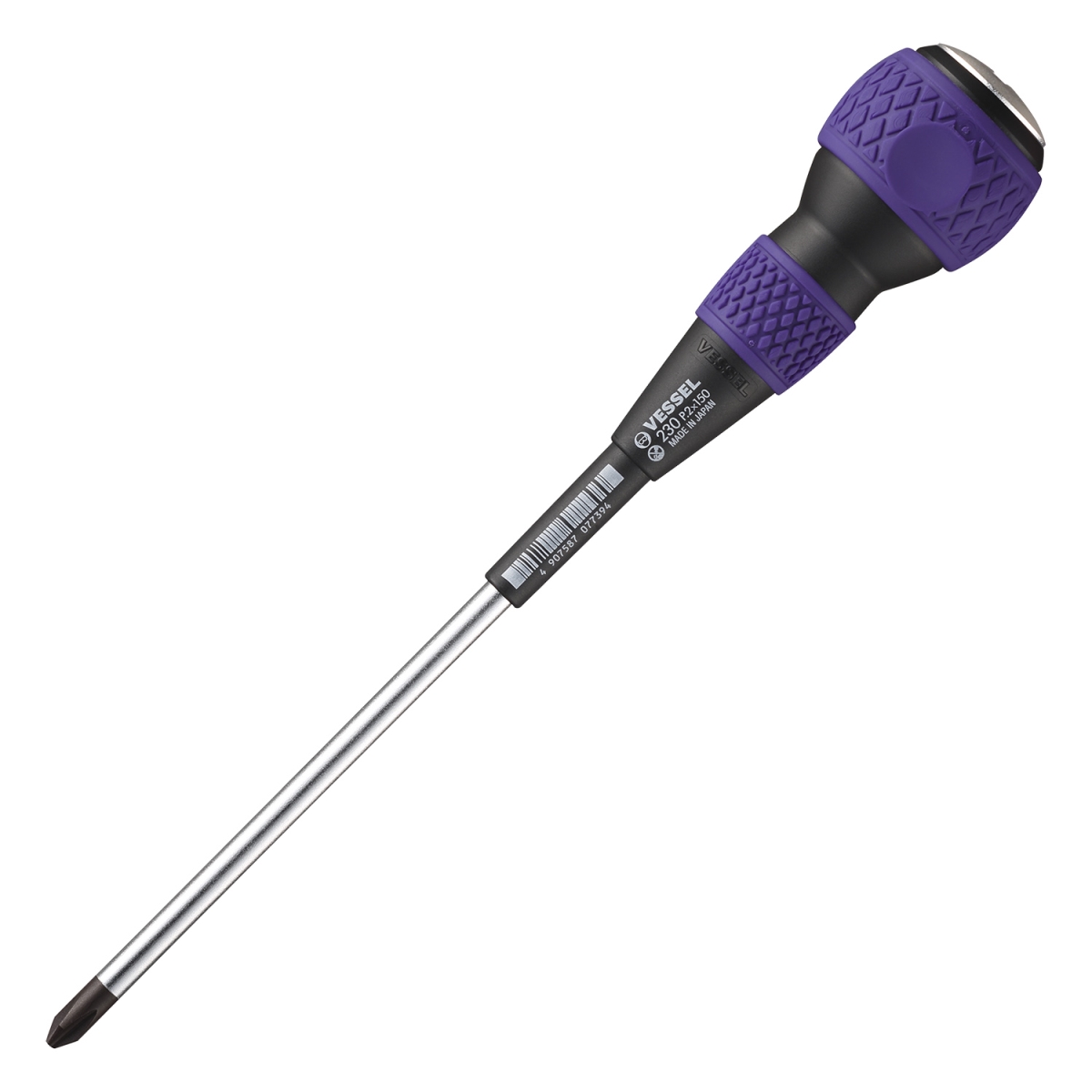 VES230P2150 Ball Grip Tang-Thru Screwdriver No.230 Plus 2x150