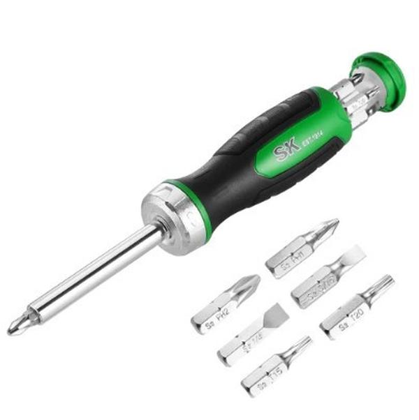 SK02017 7-in-1 216-Position Reversible Ratcheting Screwdriver