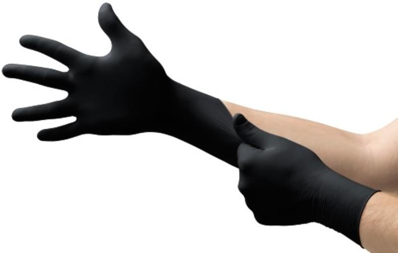 MIC93-732-XL Midknight Touch Black Exam Gloves - Extra Large