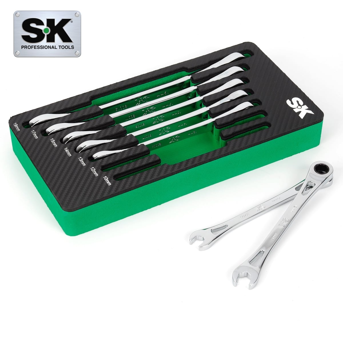 SK01479A Ratcheting Combination Wrench, 7 Piece - 6 Point