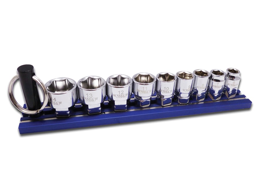 VIDDM400 0.25 in. Dual Drive Metric Shallow Chrome Sockets Set- 9 Piece