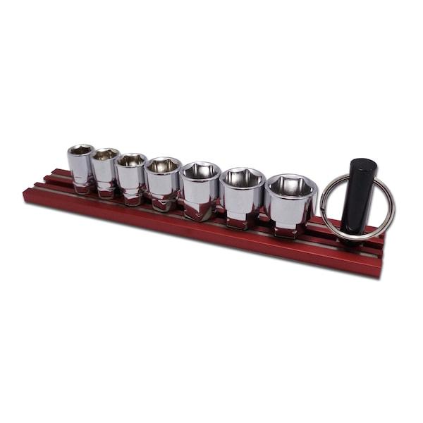 VIDD400 0.25 in. Dual Drive Fractional SAE Shallow Chrome Sockets Set - 7 Piece