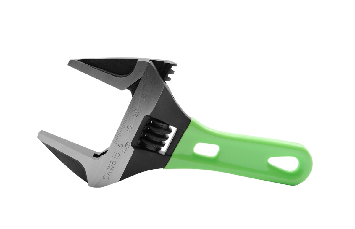 VISAW615 6 in. Stubby Adjustable Wrench with 1.5 in. Jaw Opening