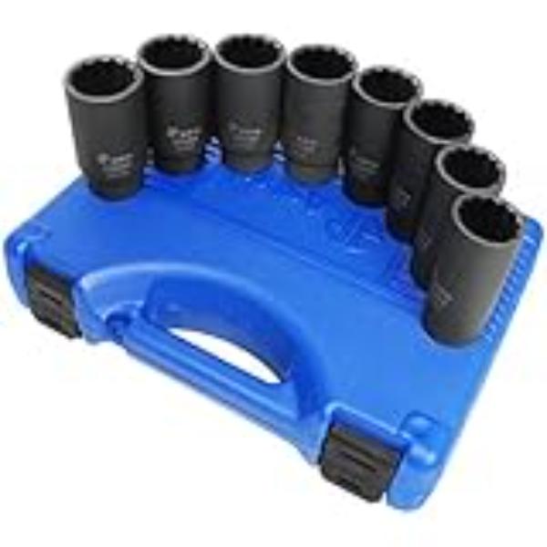 AO78868 12-Point Axle Nut Socket Set - 8 Piece