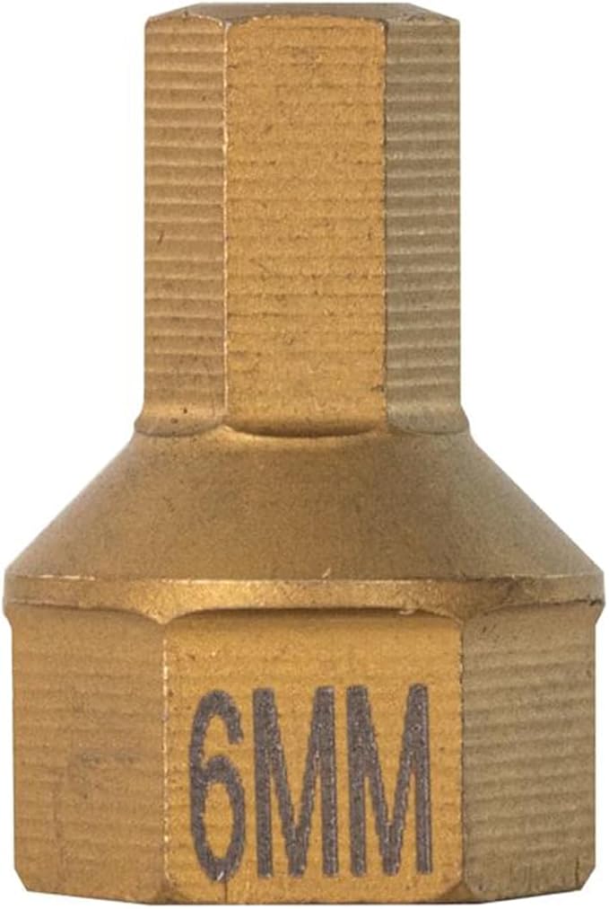MY16136 6 mm Metric Hex Dual Drive Bit - 0.437 in. Drive Socket Bit, Brushed