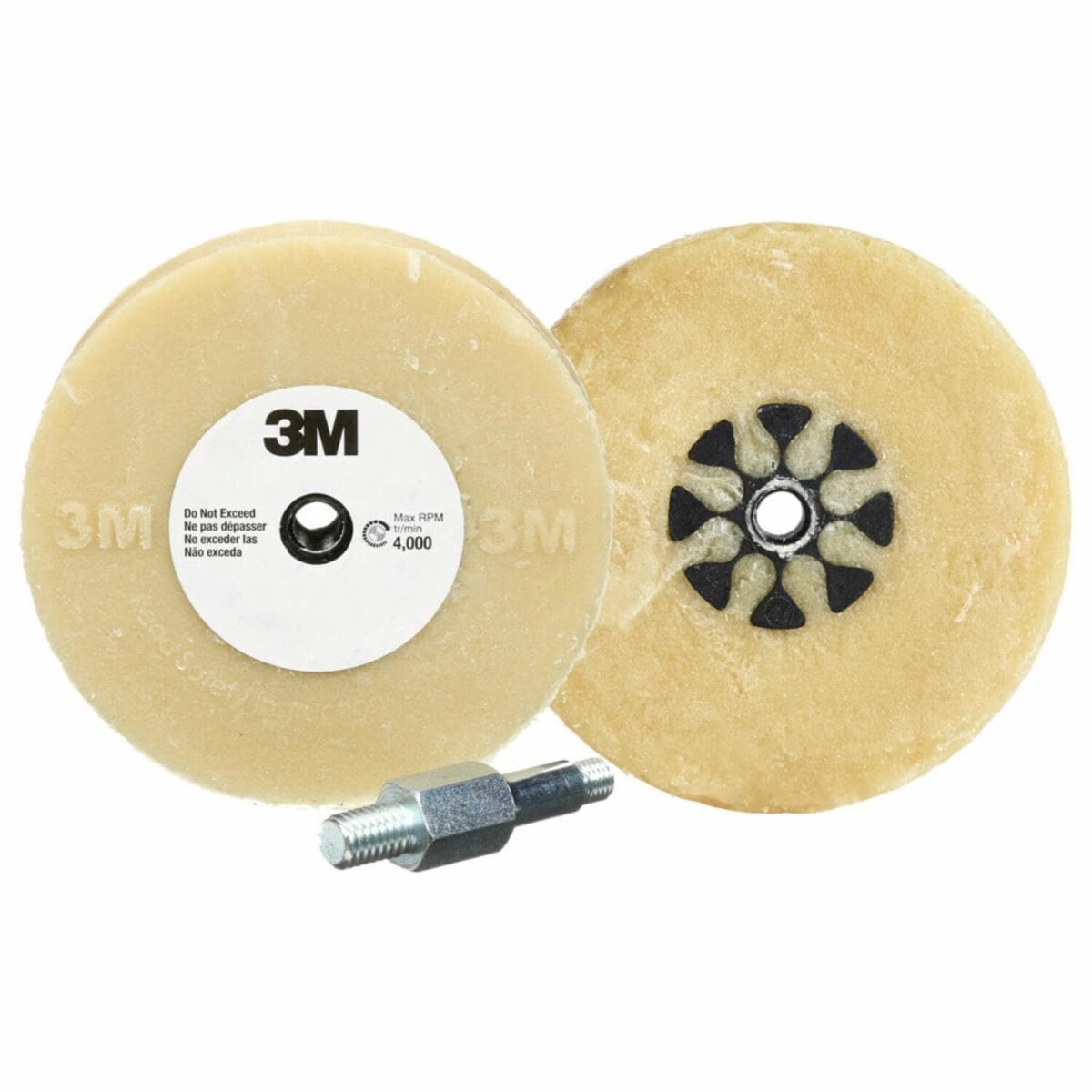 3M03612 4 x 0.625 in. Adhesive Eraser Wheel, Beige