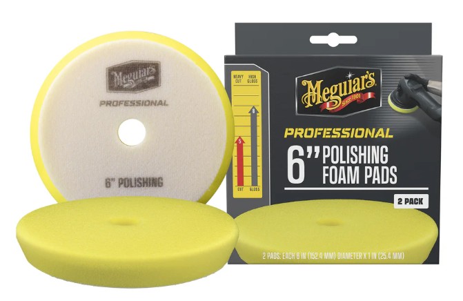 Meguiar's 6" Polishing Foam Pads 2 Pack (M6PFP2)
