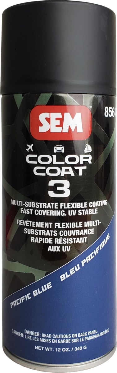 SEM Products SE85643 Color Coat 3 Pacific Blue Flexible Interior Coating Spray