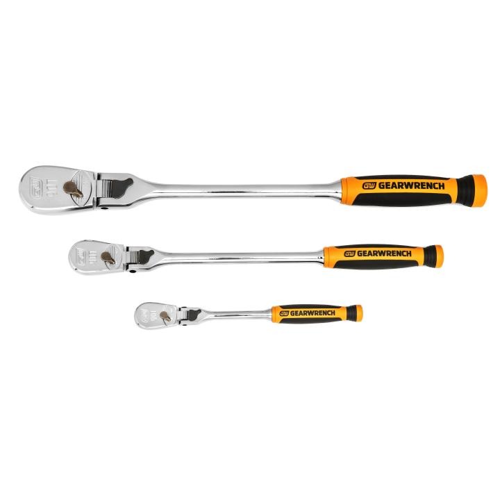 GWR81298T 90 Tooth Locking Flex Head Ratchet Set, 3 Piece