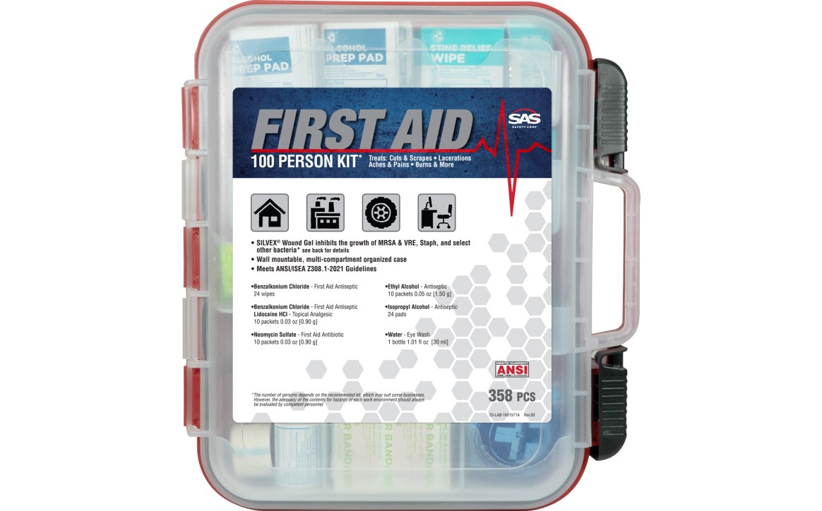 SA6099-100 100-Person Red First Aid Kit