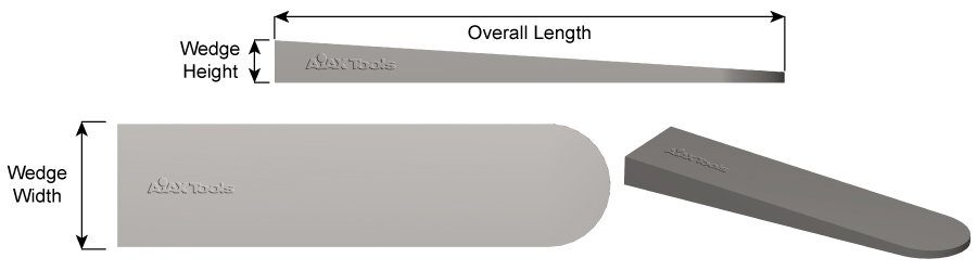 Ajax Tools Works AJ883 Replacement Wedge Design