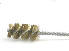 Stainless Steel Brush - 0.5 in. Diameter - Wood Handle - Durable Design