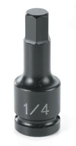 Socket 0.25 in. Drive x 0.19 in. Hex Driver Im - Grey