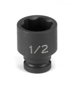 1/4" Drive, 1/2 Size, SAE Socket, 6s Points, 1/2",1/4"D,6pt.