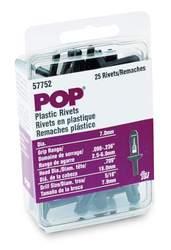 HE57715 Plastic Rivets Plastic Display Box - 25 Piece