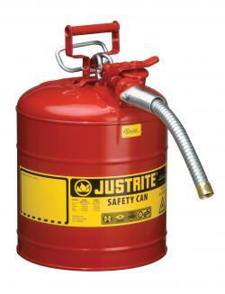 JT7250130 Safety Can, 5 Gal. Red, Type Ii, with 1 in. Di