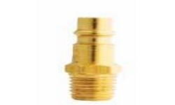 Hi Flo V-Style Brass Plug - Gold - 0.38 in. MNPT - Durable Construction