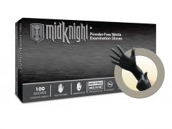 Nitrile Black Powder Free Gloves - Extra Small - Box of 100